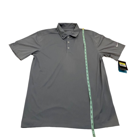 Nike Men’s Cool Gray Dri-Fit Golf Shirt, Size Small - Picture 12 of 15